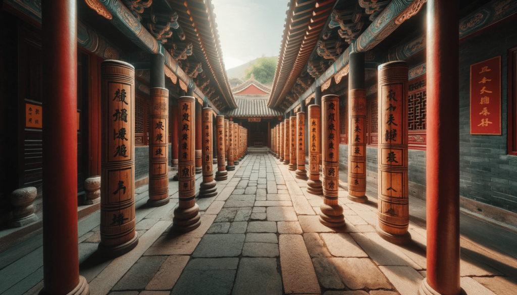 Wooden Dummy Alley within the Siu Lam monastery